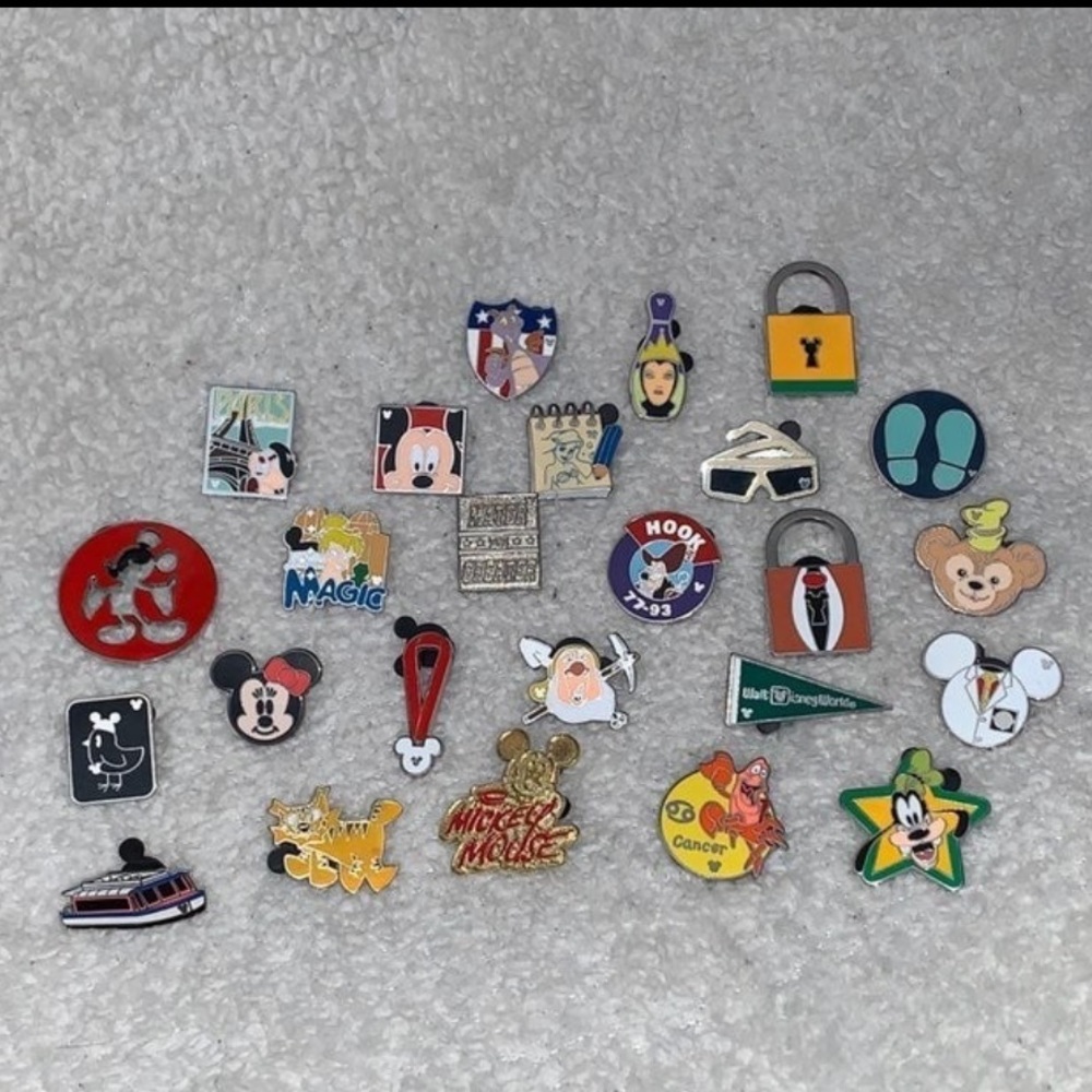 Set of 25 Disney Trading Pins - $2 each